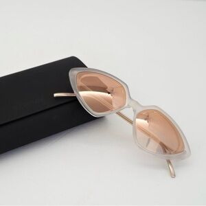 Sportmax Cat-Eye Sunglasses with Rose-Tinted Lenses